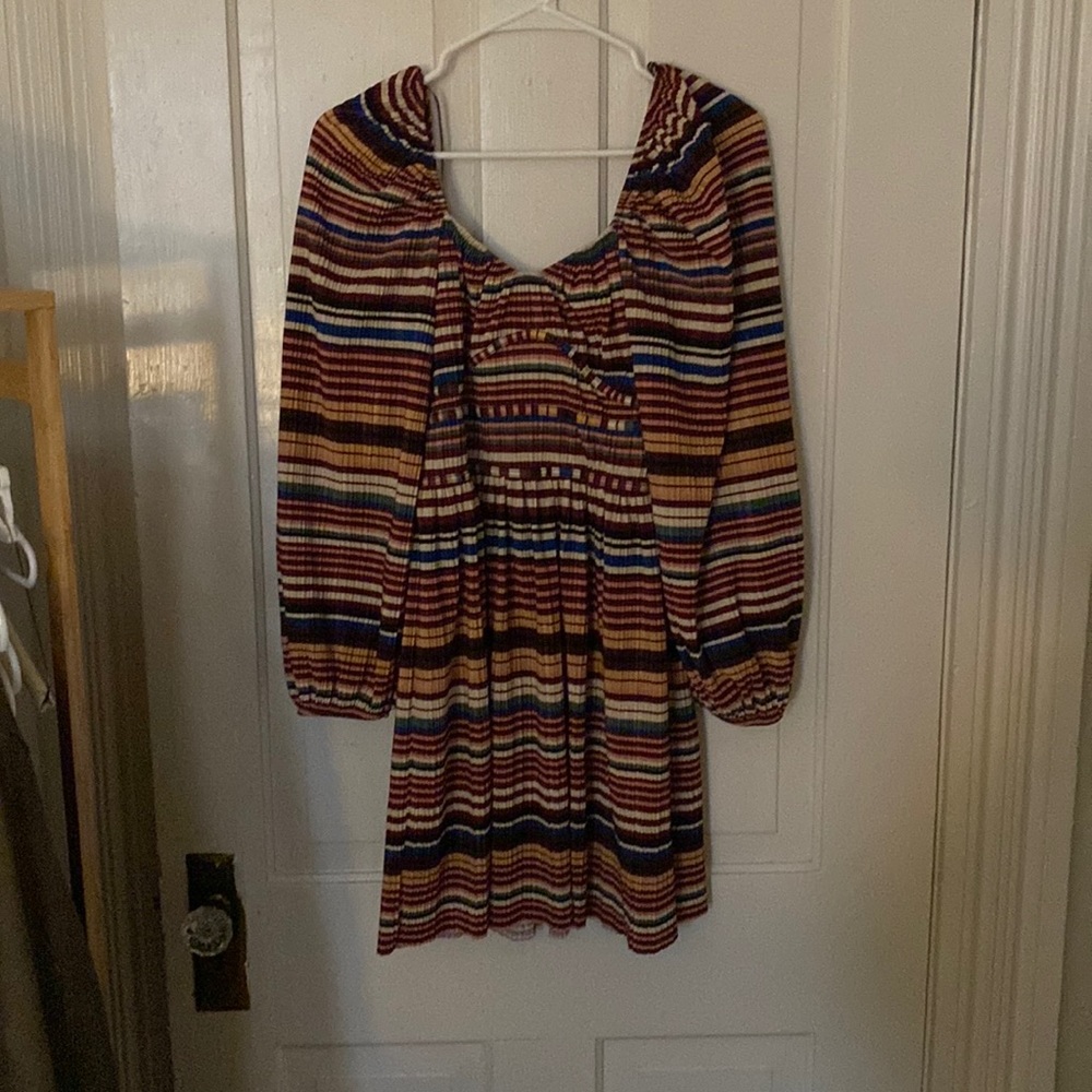 Striped mini dress